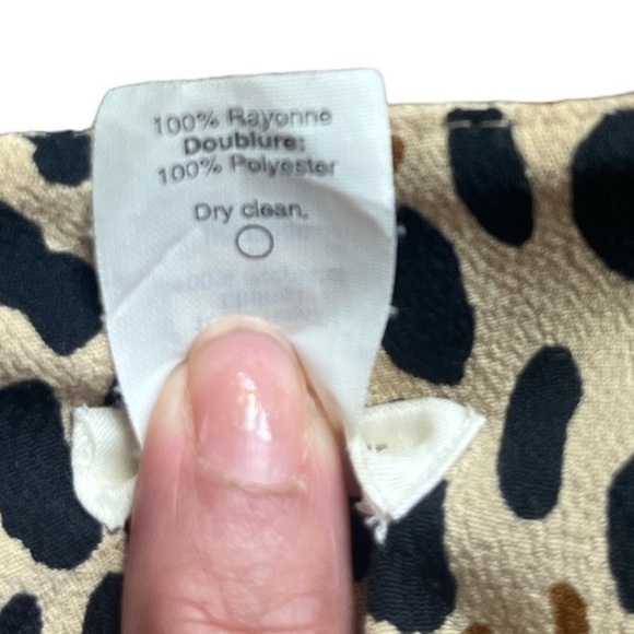 JCrew Leopard Print Long Sleeve Dress size 4. - Picture 6 of 10